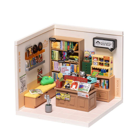 Fascinating Book Store DIY Miniature Kit