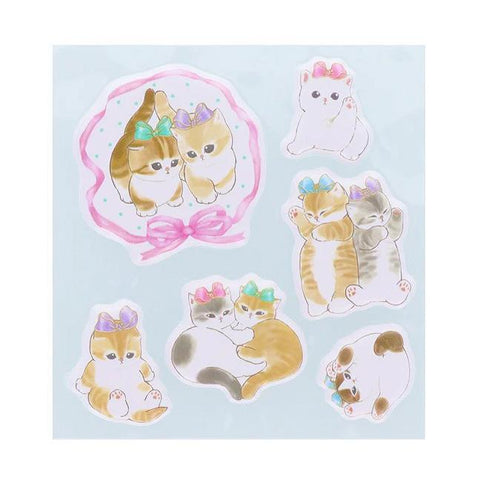 Mofusand Ribbon Puffy Stickers