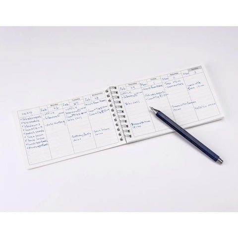 Undated Weekly Schedule