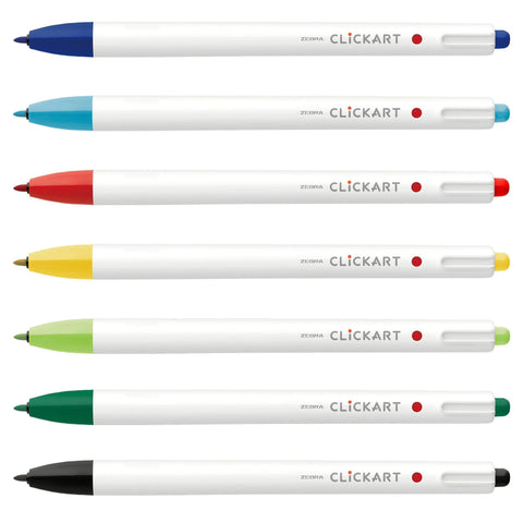CLiCKART Retractable Marker Pens