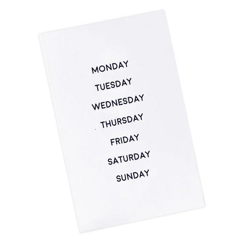 Days of the Week Mini Stamp Set
