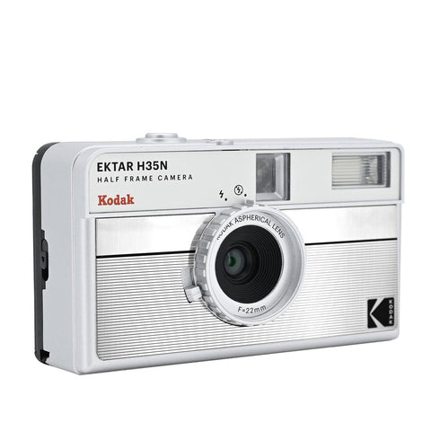 KODAK Ektar H35N Half Frame 35mm Camera w/ Flash, Silver
