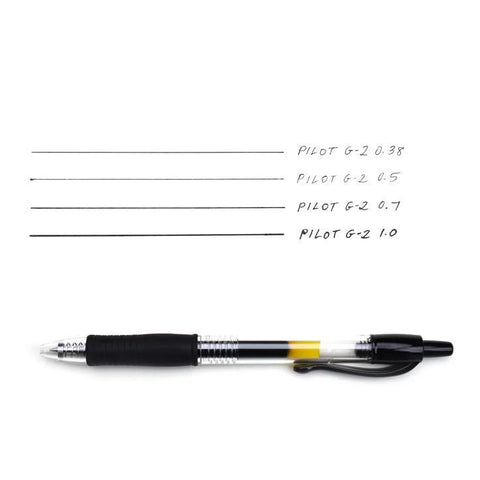 Pilot G2 Gel Pens, Black Ink
