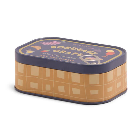 Bordeaux Grape Bistro Tin Candle