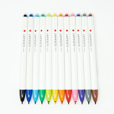 CLiCKART Retractable Marker Pens