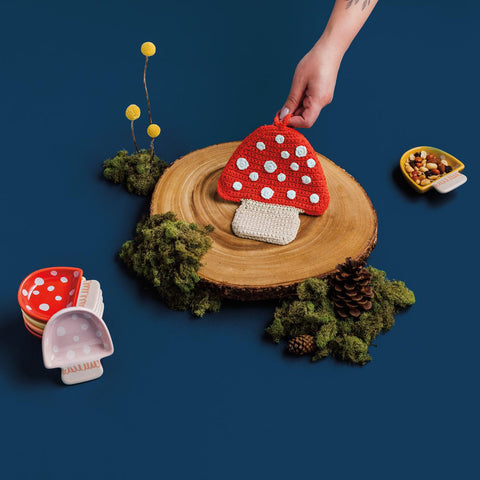 Toadstool Crochet Trivet