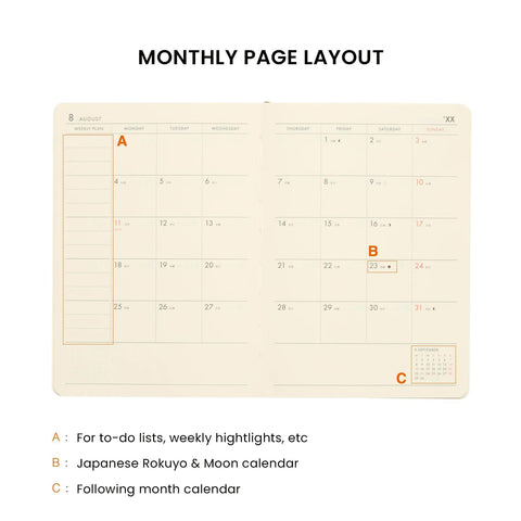 Good Luck Cat 2026 Weekly Planner Diary