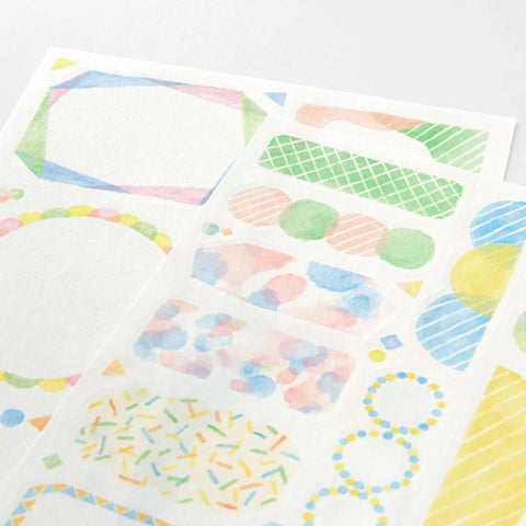 Yuru Log Watercolor Sticker Sheets