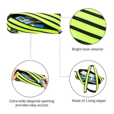 Neon Yellow Pencil Case