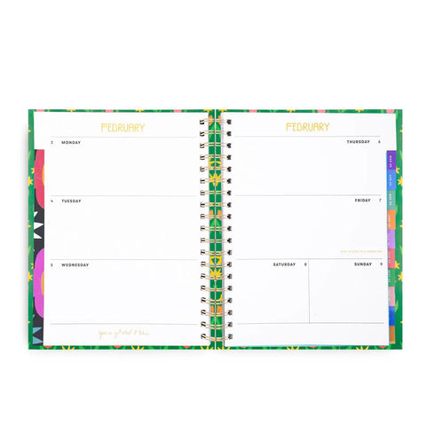 Green Tulips Softcover 2025 Planner