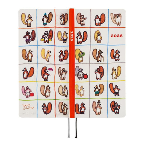 Squirrel’s Moving Day Hobonichi Techo Weeks 2026 Planner