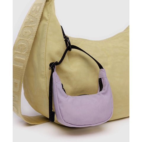 Crescent Bag Charm: Dusty Pink