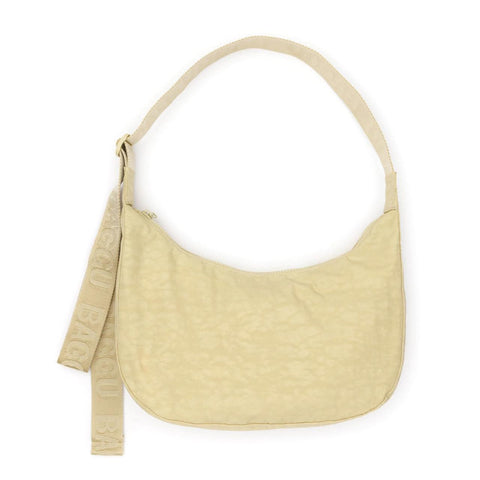 Medium Nylon Crescent Bag: Butter
