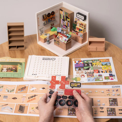 Fascinating Book Store DIY Miniature Kit