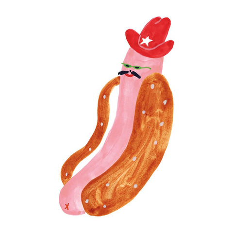 Cowboy Hot Dog Tattoos