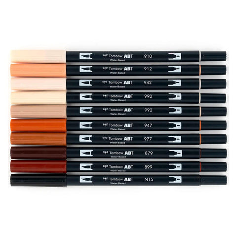 Portrait Dual Brush Pens, Set of 10