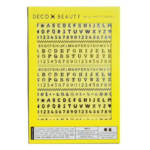 ABCs Nail Art Stickers