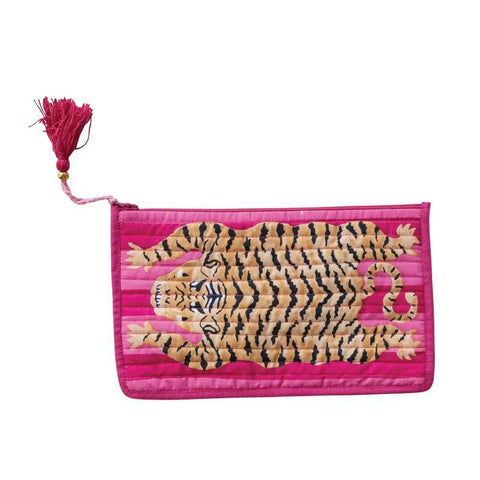 Cotton Tiger Zip Pouches