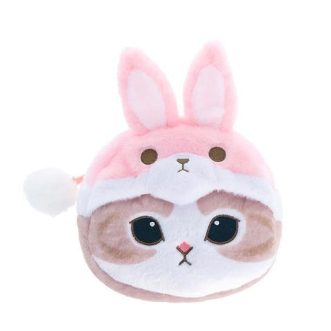 Mofusand Fluffy Bunny Zipper Pouch
