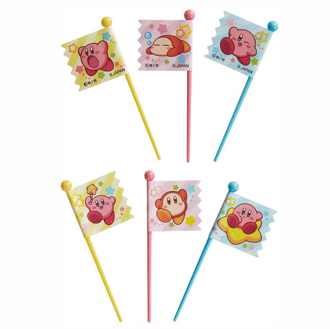 Kirby Flag Food Picks