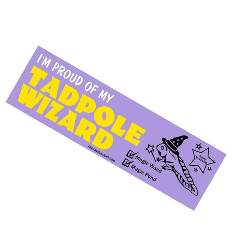 Tadpole Wizard Bumper Sticker