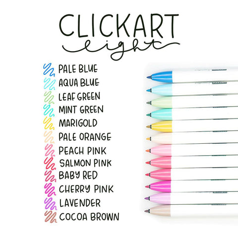 CLiCKART Retractable Marker Pens