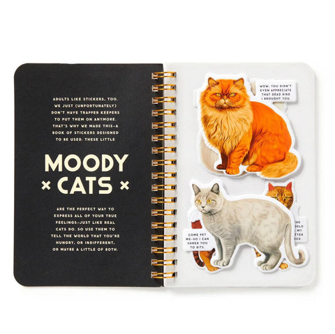 Moody Cats Sticker Book