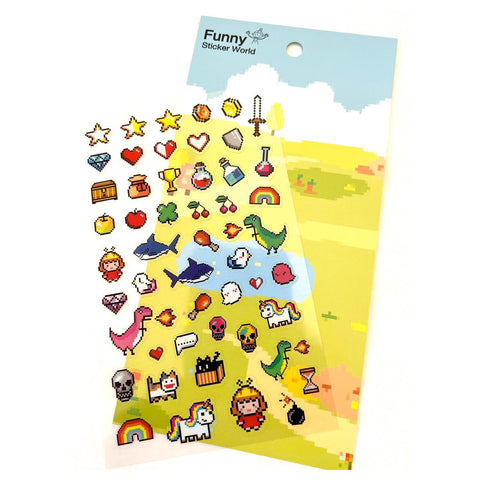 Video Game Party Stickers