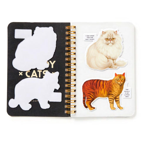 Moody Cats Sticker Book