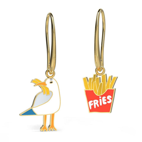 Seagull + Fries Earrings