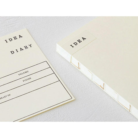 MD Square A5 Blank Cotton Paper Notebook