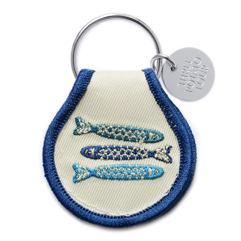 Tinned Fish Patch Keychain