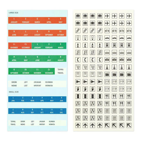 TRAVELER'S notebook LOVE AND TRIP Sticker Set