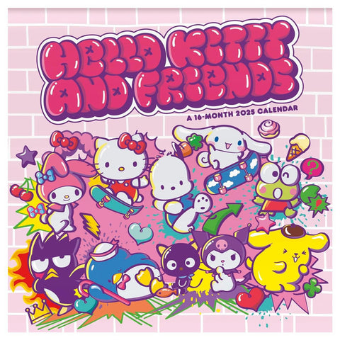 Hello Kitty + Friends 2025 Wall Calendar