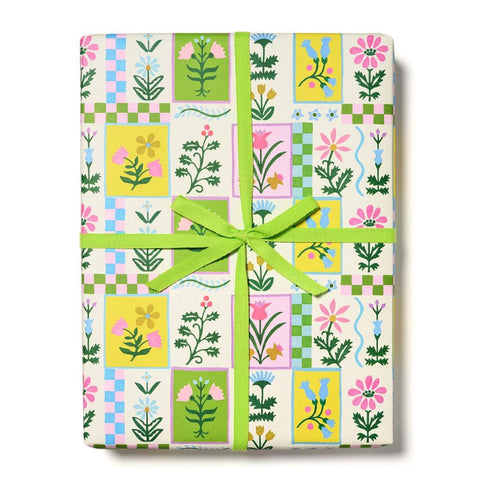Retro Flowers Wrap Roll