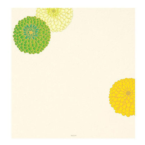 Pom-Pom Chrysanthemum Square Letter Pad