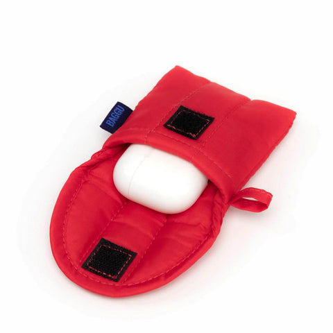 Puffy Earbuds Case: Candy Apple