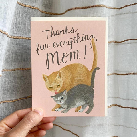 Mama Cat + Kitten Card