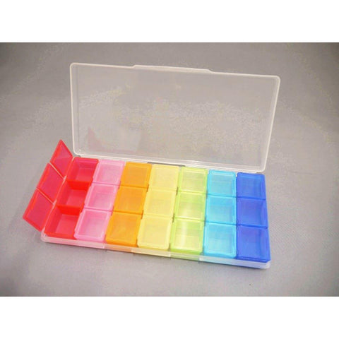 Rainbow Pill Case Organizer