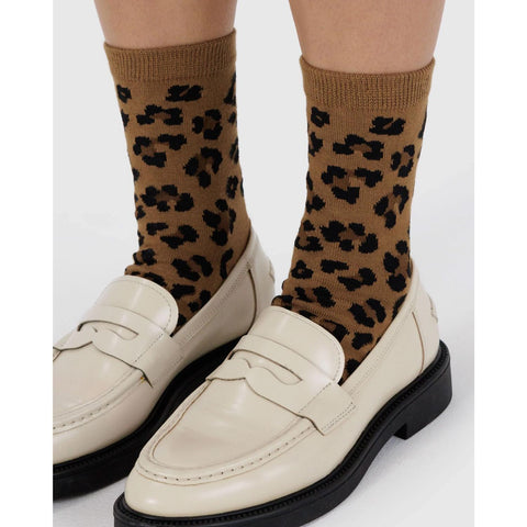 Dark Leopard Socks
