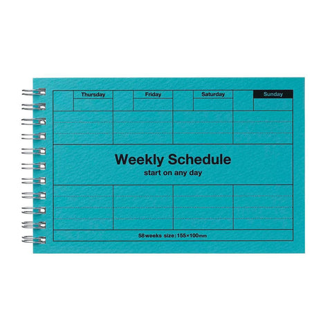 Undated Weekly Schedule