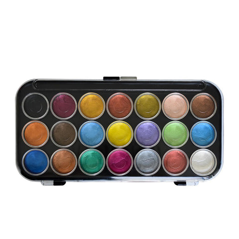 Niji Pearlescent Watercolors, 21 Color Set