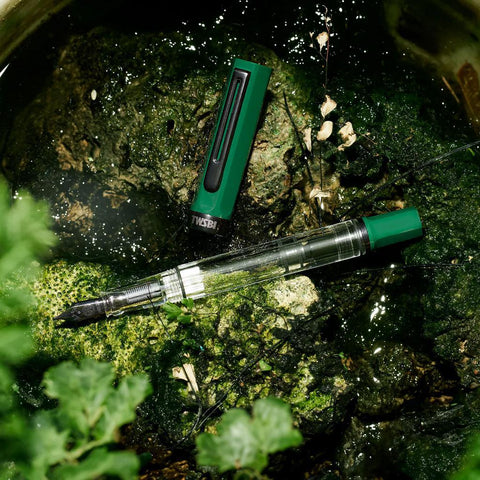 TWSBI Eco Fountain Pen, Irish Green + Onyx Trim