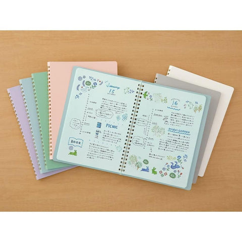 Color Dot Grid Ring Notebooks
