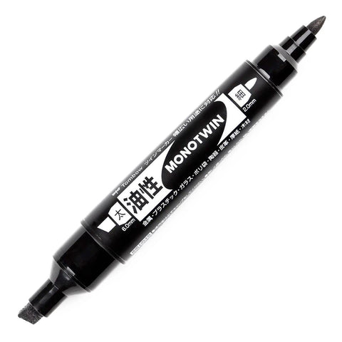 MONO Twin Bold Permanent Marker, Black