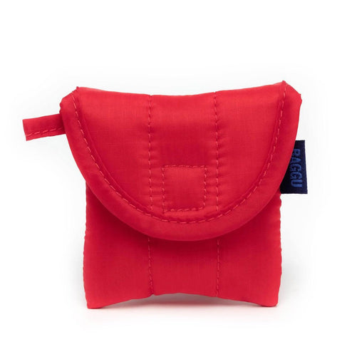 Puffy Earbuds Case: Candy Apple