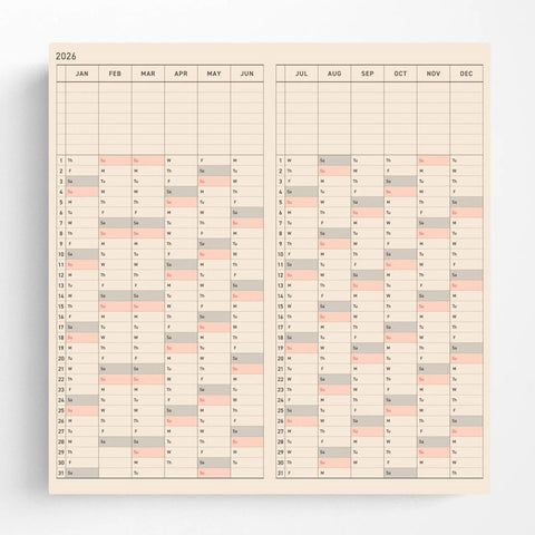 Squirrel’s Moving Day Hobonichi Techo Weeks 2026 Planner