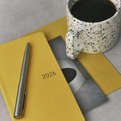 Full Moon Yellow Hobonichi Techo Weeks 2026 Planner