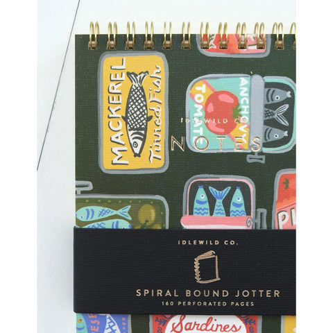 Tinned Fish Spiral Jotter