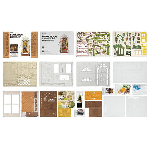 Garden House Book Nook DIY Miniature Kit